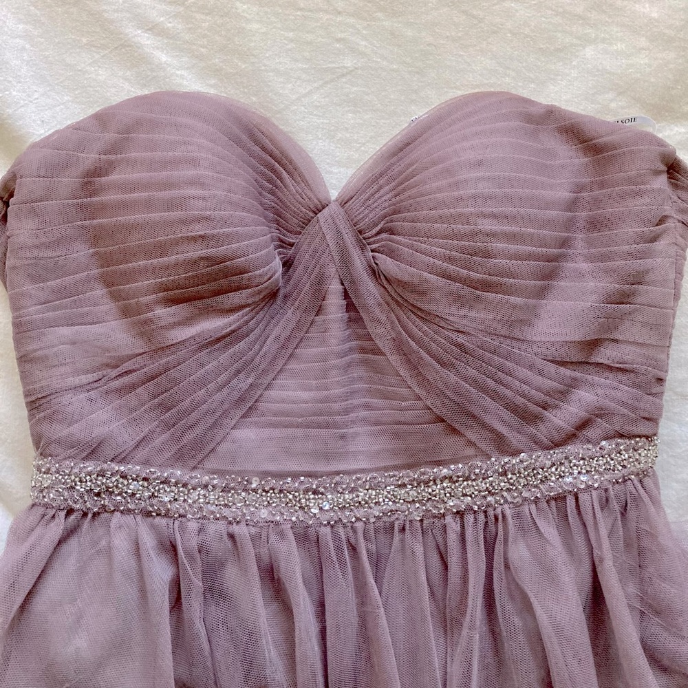 Belsoie Strapless Bridesmaid Dress